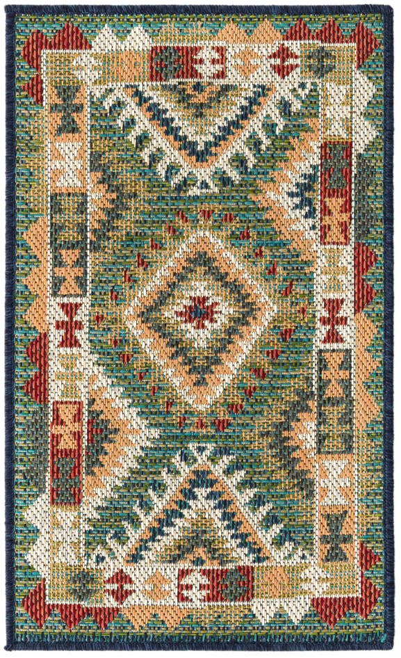 Detail image of 2' x 3' Easy-Clean Baja Indoor / Outdoor Rug