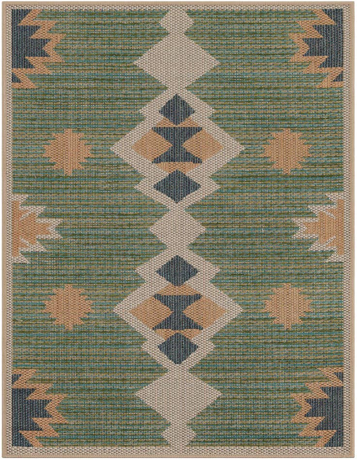Detail image of 3' 1 x 5' 1 Easy-Clean Baja Indoor / Outdoor Rug