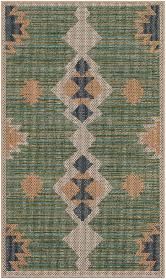 Detail image of 3' 1 x 5' 1 Easy-Clean Baja Indoor / Outdoor Rug