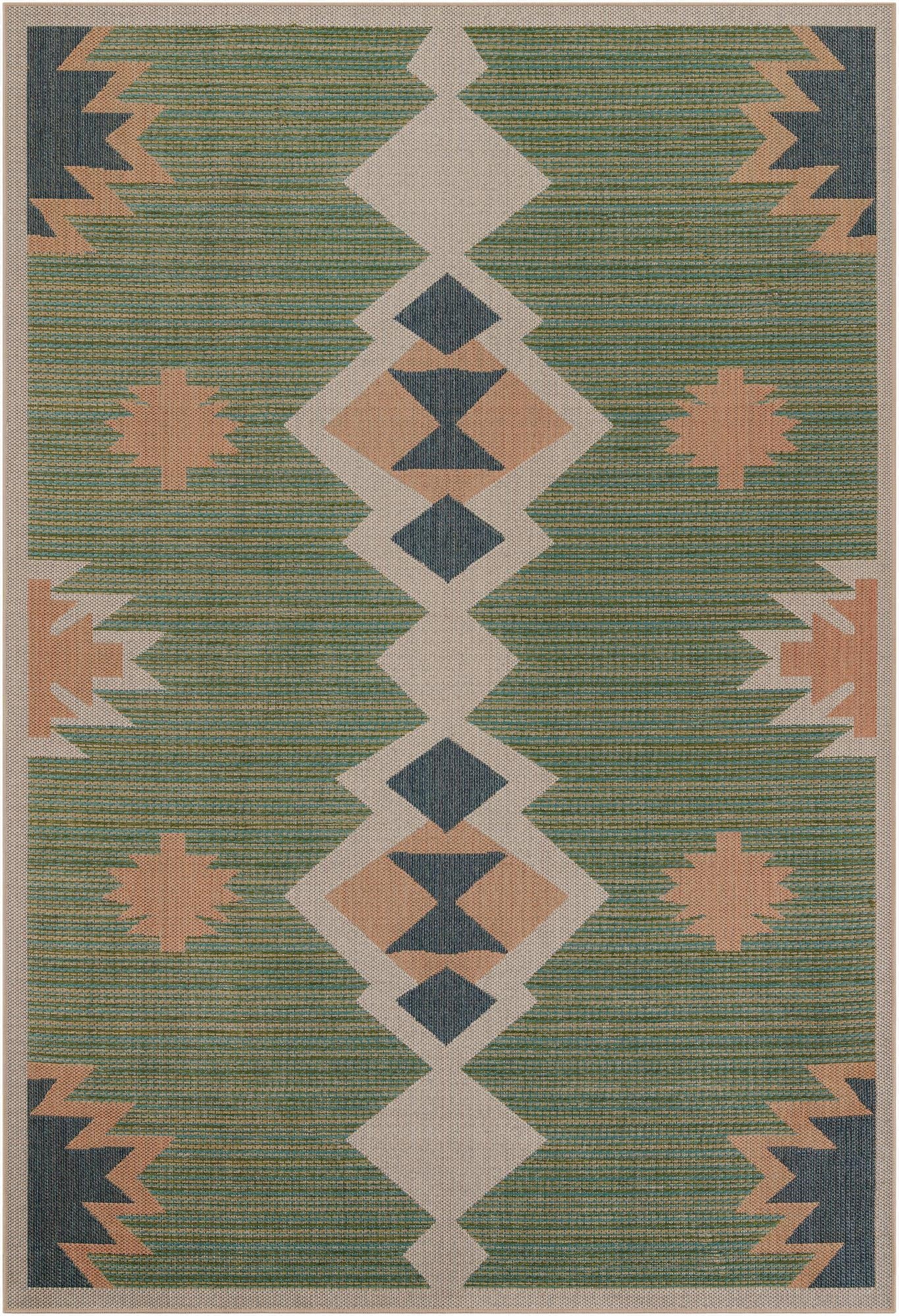 7' 10 x 11'  Washable Baja Indoor / Outdoor Rug