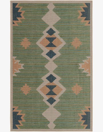 Green Easy-Clean Baja Indoor / Outdoor Rug