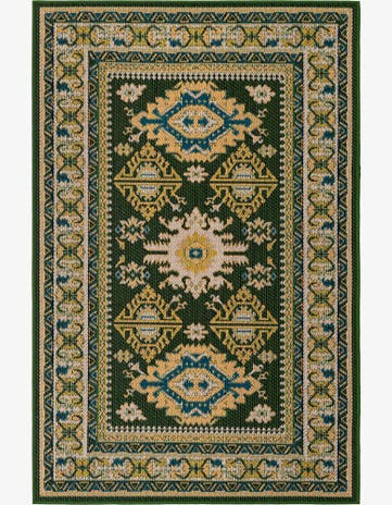 Green Easy-Clean Baja Indoor / Outdoor Rug