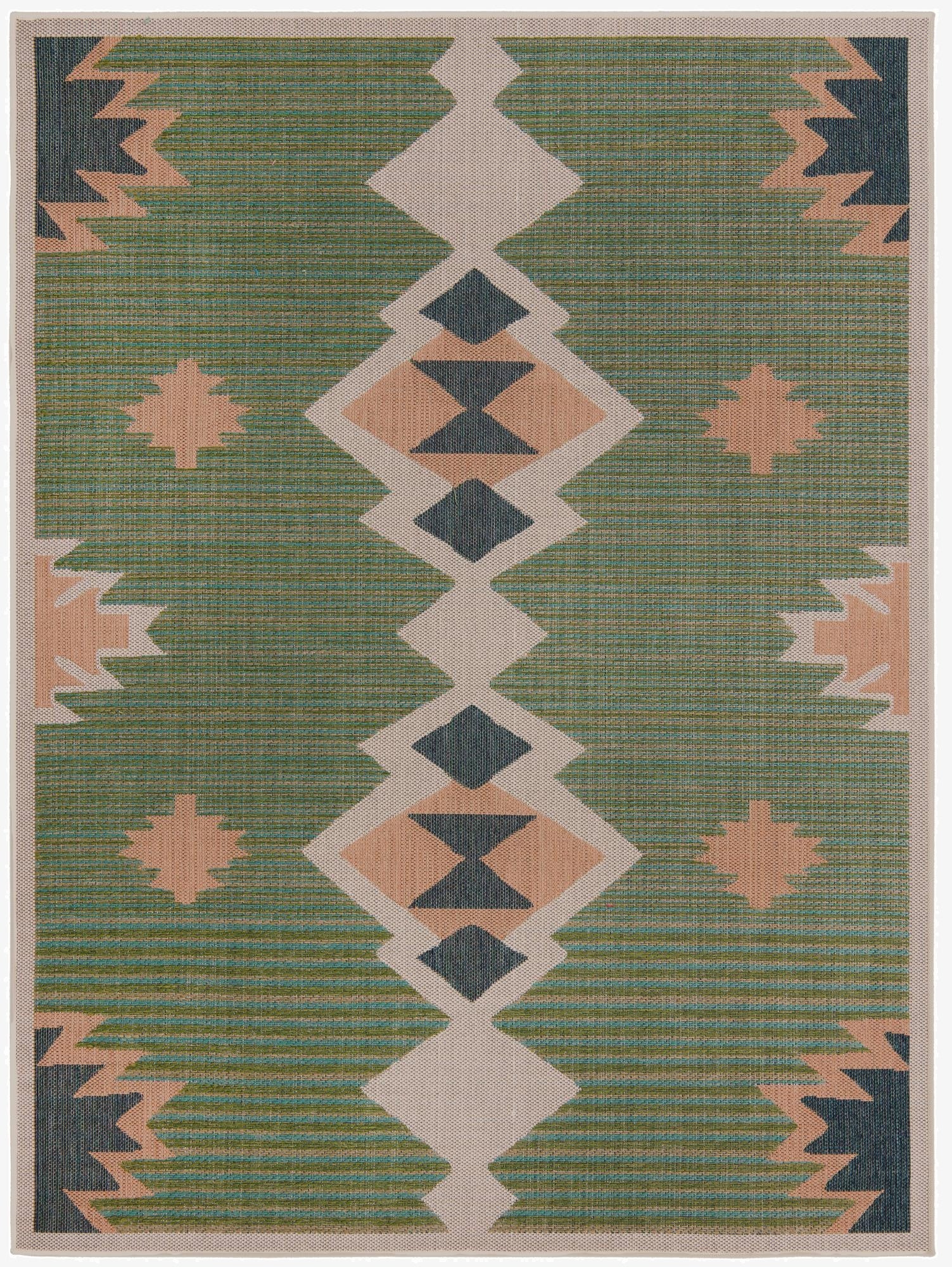 Primary image 7' 10 x 10'  Washable Baja Indoor / Outdoor Rug