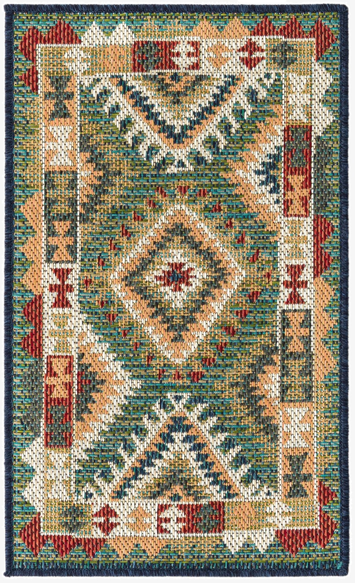 2' x 3'  Washable Baja Indoor / Outdoor Rug