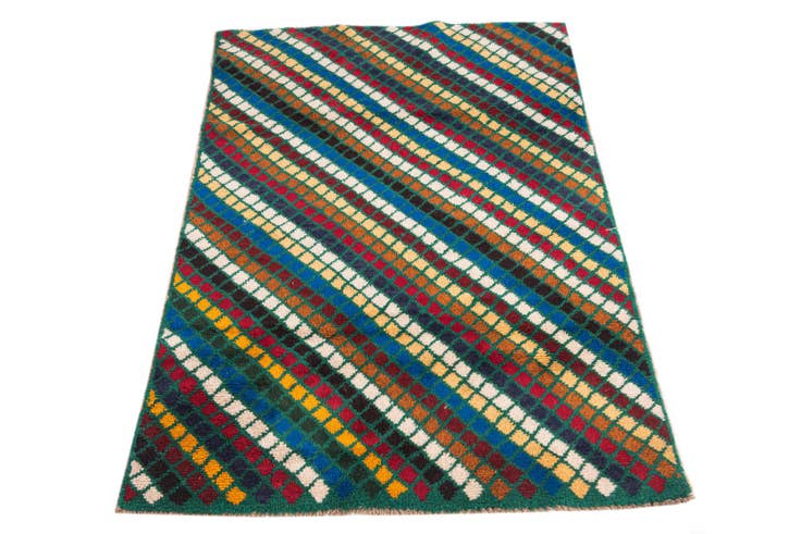 Detail image of 2' 10 x 4' 4 Hand Knotted Balouch Wool Rug