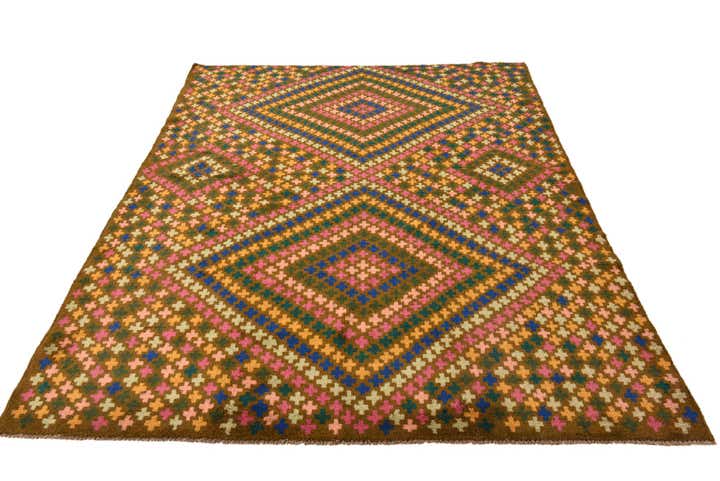 6' 1 x 8' 3 Hand Knotted Balouch Wool Rug
