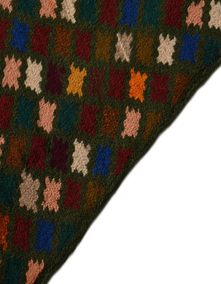 Detail image of 2' x 2' 10  Hand Knotted Balouch Wool Rug