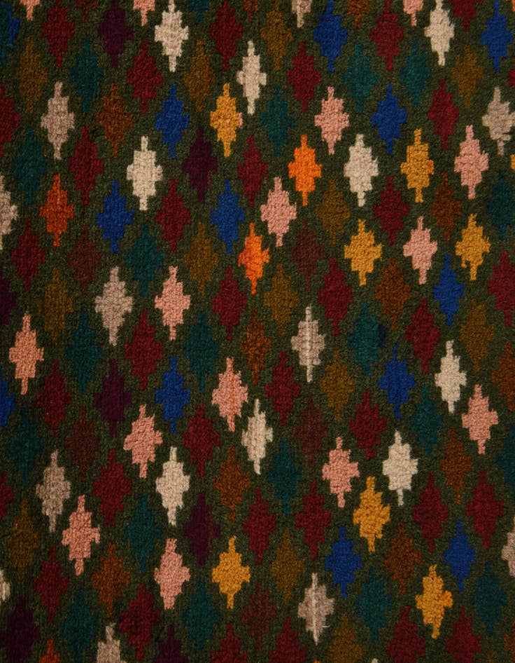 Detail image of 2' x 2' 10  Hand Knotted Balouch Wool Rug
