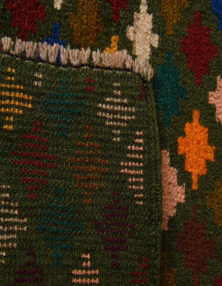 Detail image of 2' x 2' 10  Hand Knotted Balouch Wool Rug