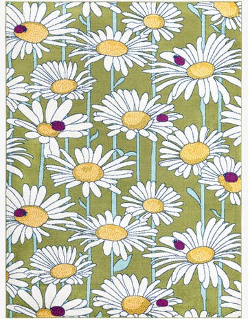 Green Bloom Rug