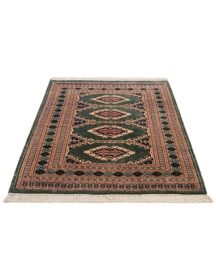 Detail image of 4' 2 x 5' 6 Hand Knotted Bokhara Oriental Rug