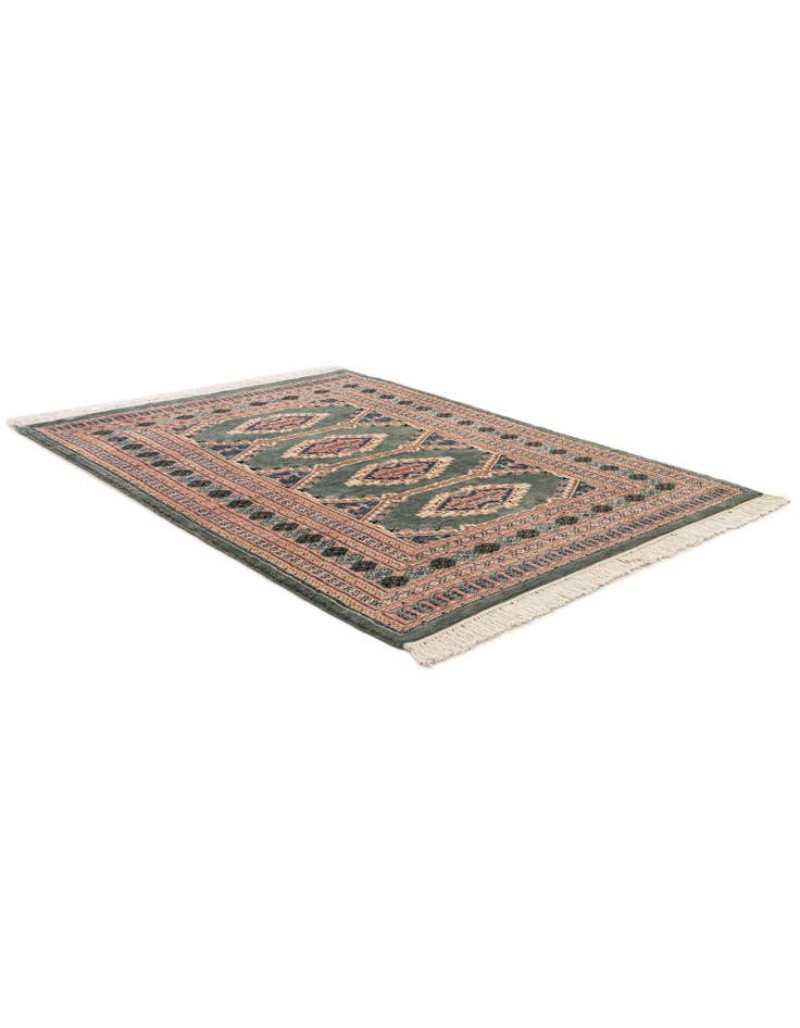 Detail image of 4' 2 x 5' 6 Hand Knotted Bokhara Oriental Rug