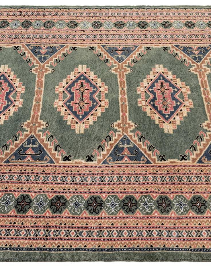 Detail image of 4' 2 x 5' 6  Hand Knotted Bokhara Oriental Rug
