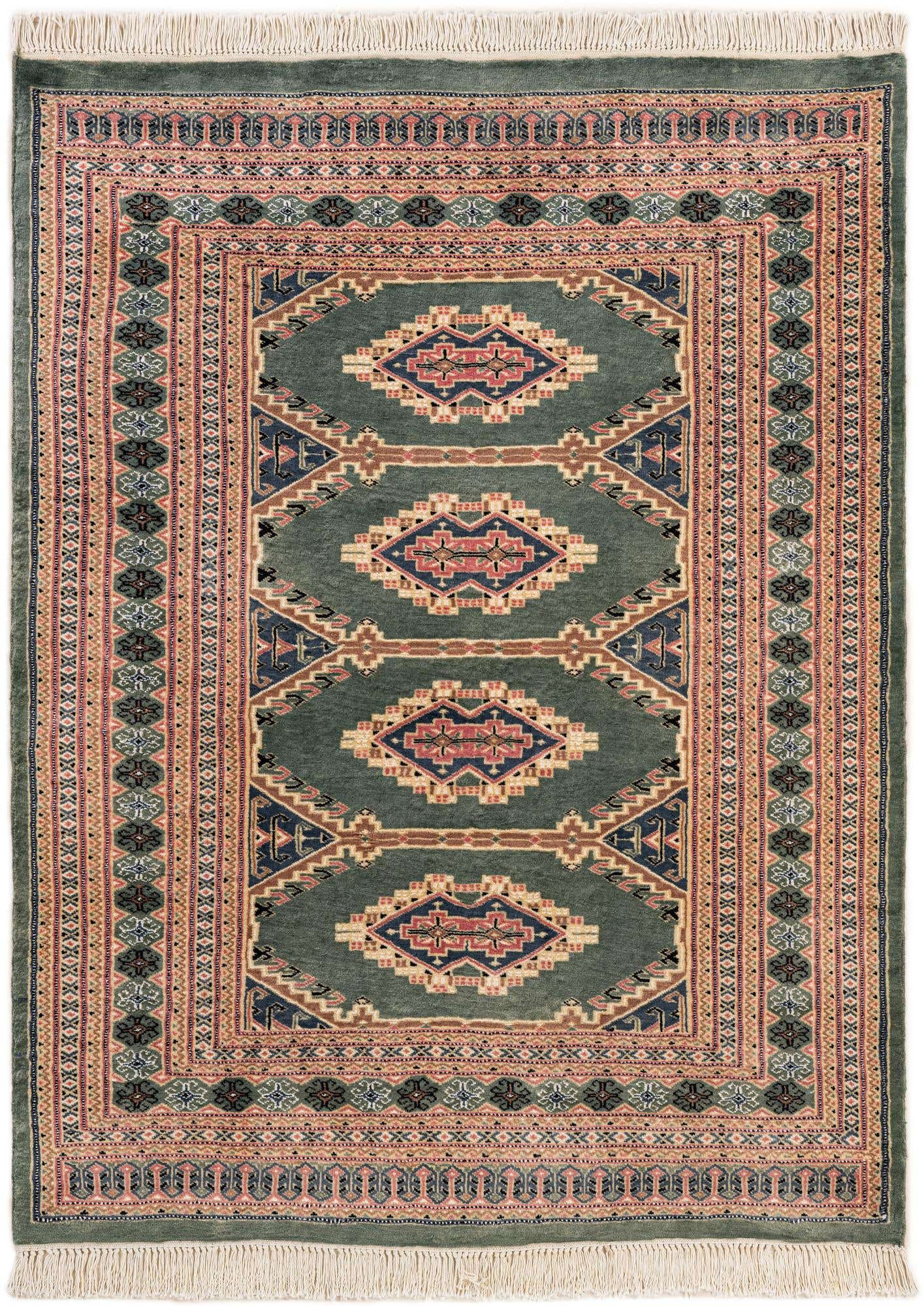 4' 2 x 5' 6 Hand Knotted Bokhara Oriental Rug