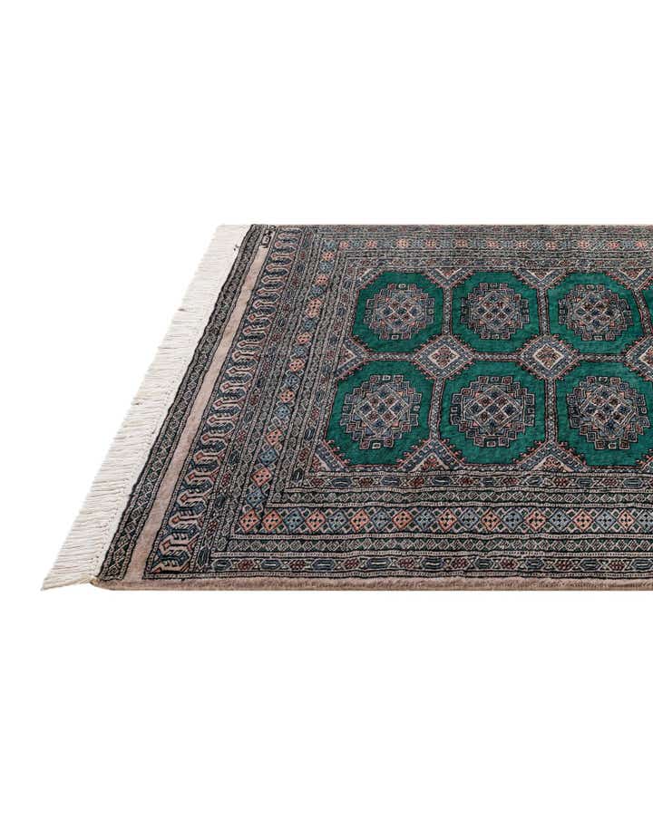 4' 1 x 5' 9 Hand Knotted Bokhara Oriental Wool Rug