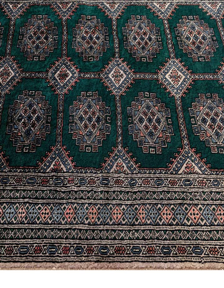 4' 1 x 5' 9 Hand Knotted Bokhara Oriental Wool Rug