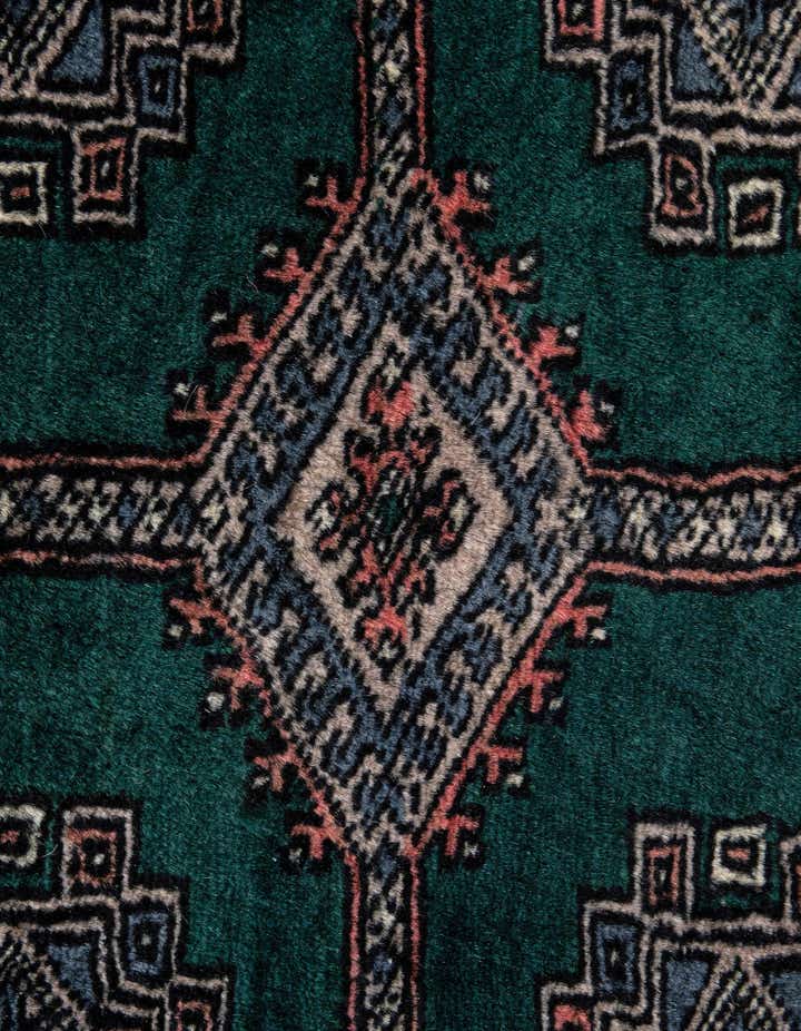 4' 1 x 5' 9 Hand Knotted Bokhara Oriental Wool Rug