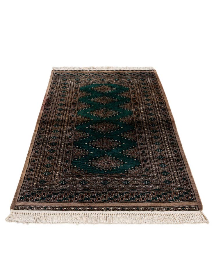 Detail image of 3' 2 x 5' 2  Hand Knotted Bokhara Oriental Wool Rug