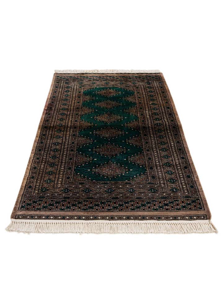 3' 2 x 5' 2 Hand Knotted Bokhara Oriental Wool Rug