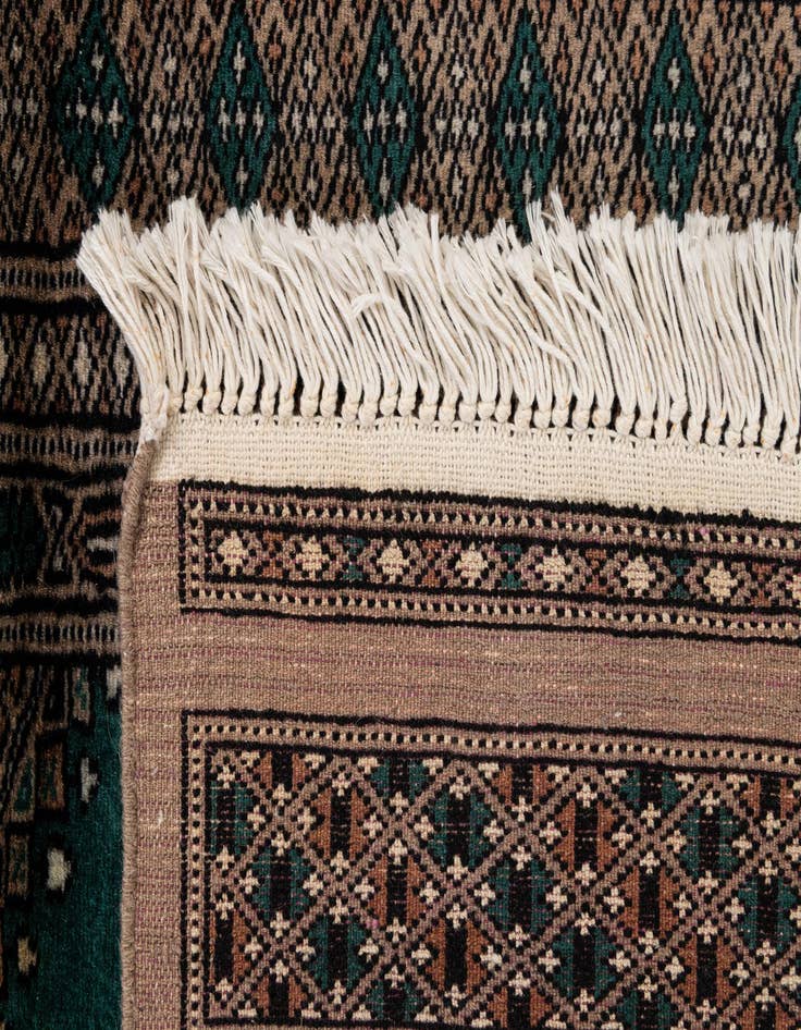 Detail image of 3' 2 x 5' 2  Hand Knotted Bokhara Oriental Wool Rug