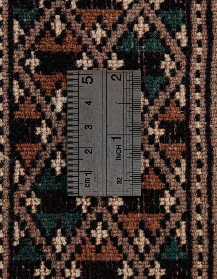 Detail image of 3' 2 x 5' 2  Hand Knotted Bokhara Oriental Wool Rug