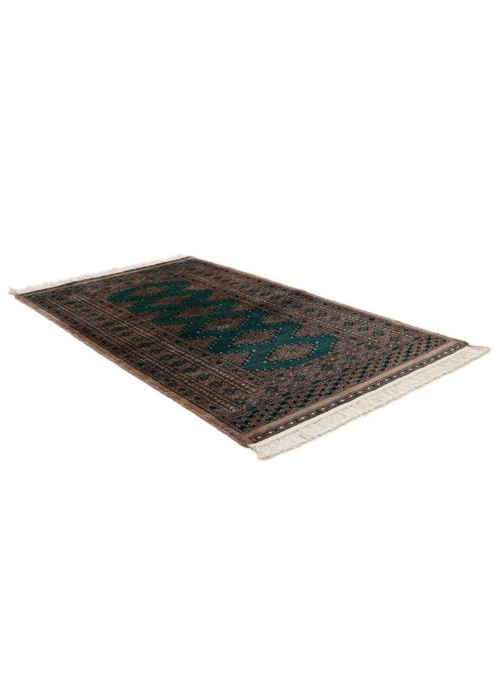 3' 2 x 5' 2 Hand Knotted Bokhara Oriental Wool Rug