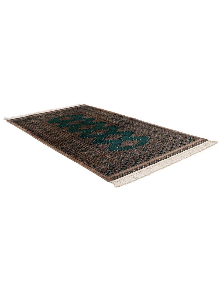 Detail image of 3' 2 x 5' 2 Hand Knotted Bokhara Oriental Wool Rug