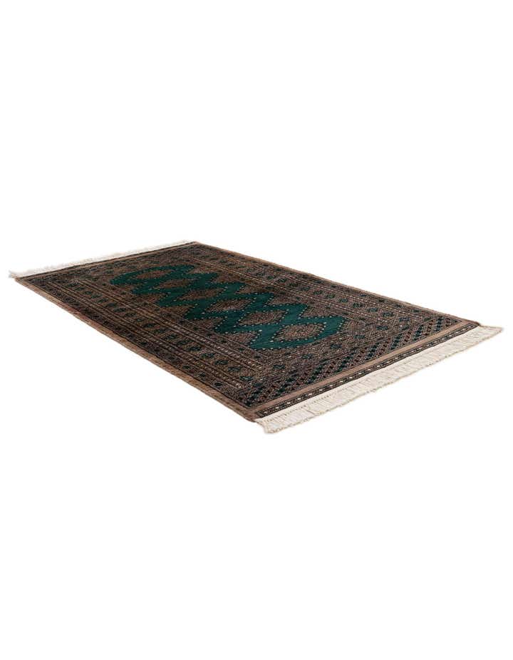 3' 2 x 5' 2 Hand Knotted Bokhara Oriental Wool Rug