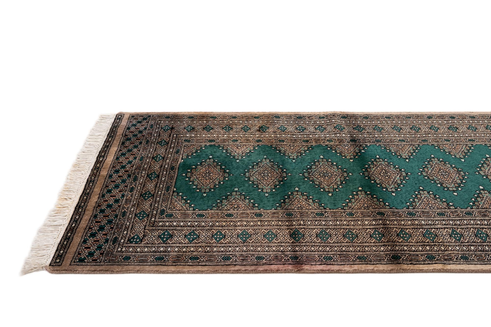 3' 2 x 5' 2 Hand Knotted Bokhara Oriental Wool Rug