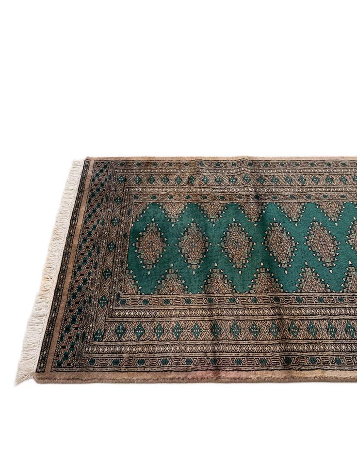 Detail image of 3' 2 x 5' 2 Hand Knotted Bokhara Oriental Wool Rug