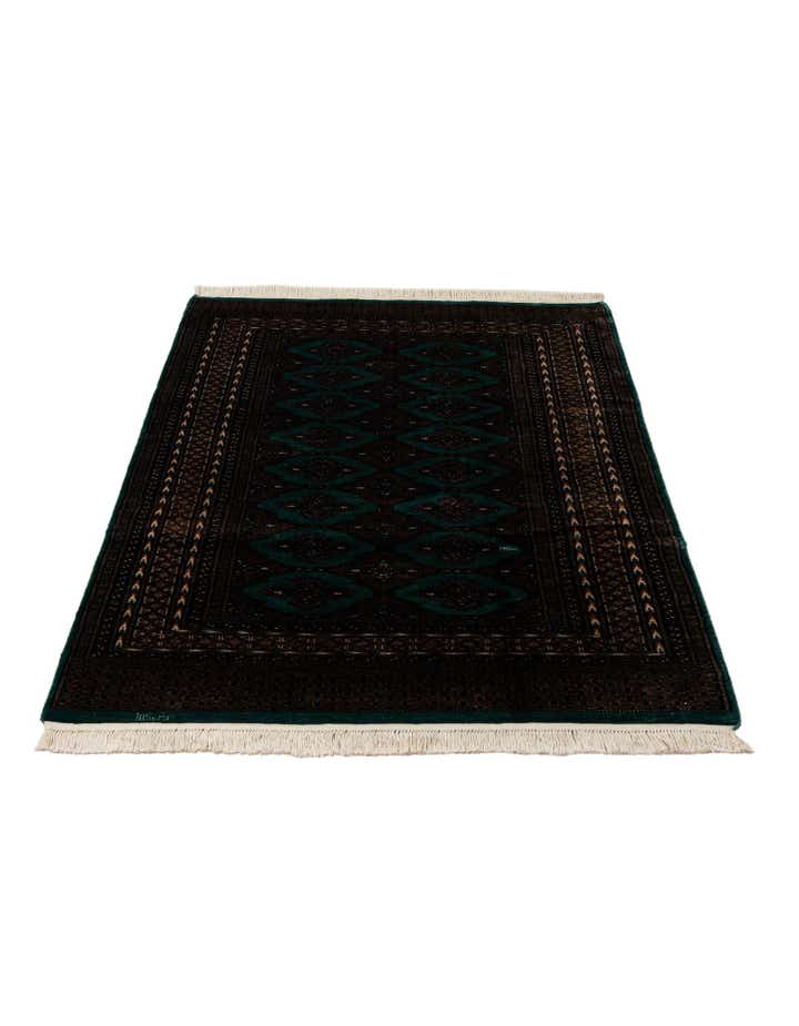 4' x 5' 10 Hand Knotted Bokhara Oriental Wool Rug