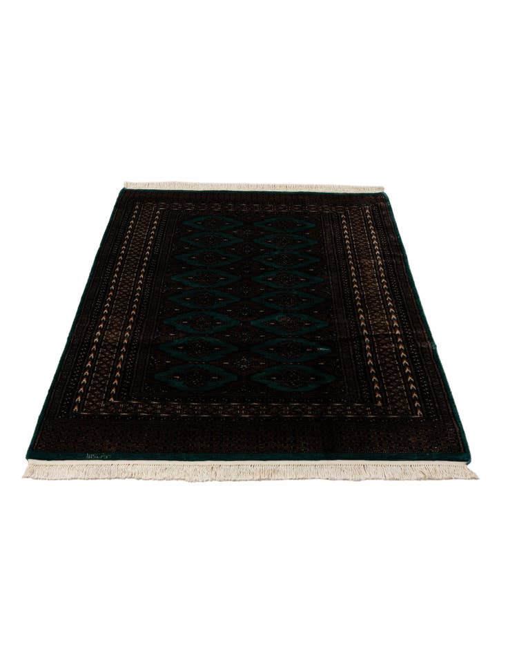 Detail image of 4' x 5' 10 Hand Knotted Bokhara Oriental Wool Rug