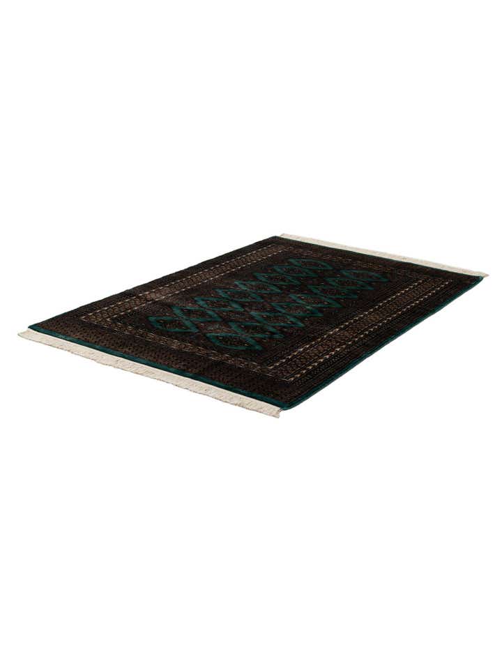 4' x 5' 10 Hand Knotted Bokhara Oriental Wool Rug
