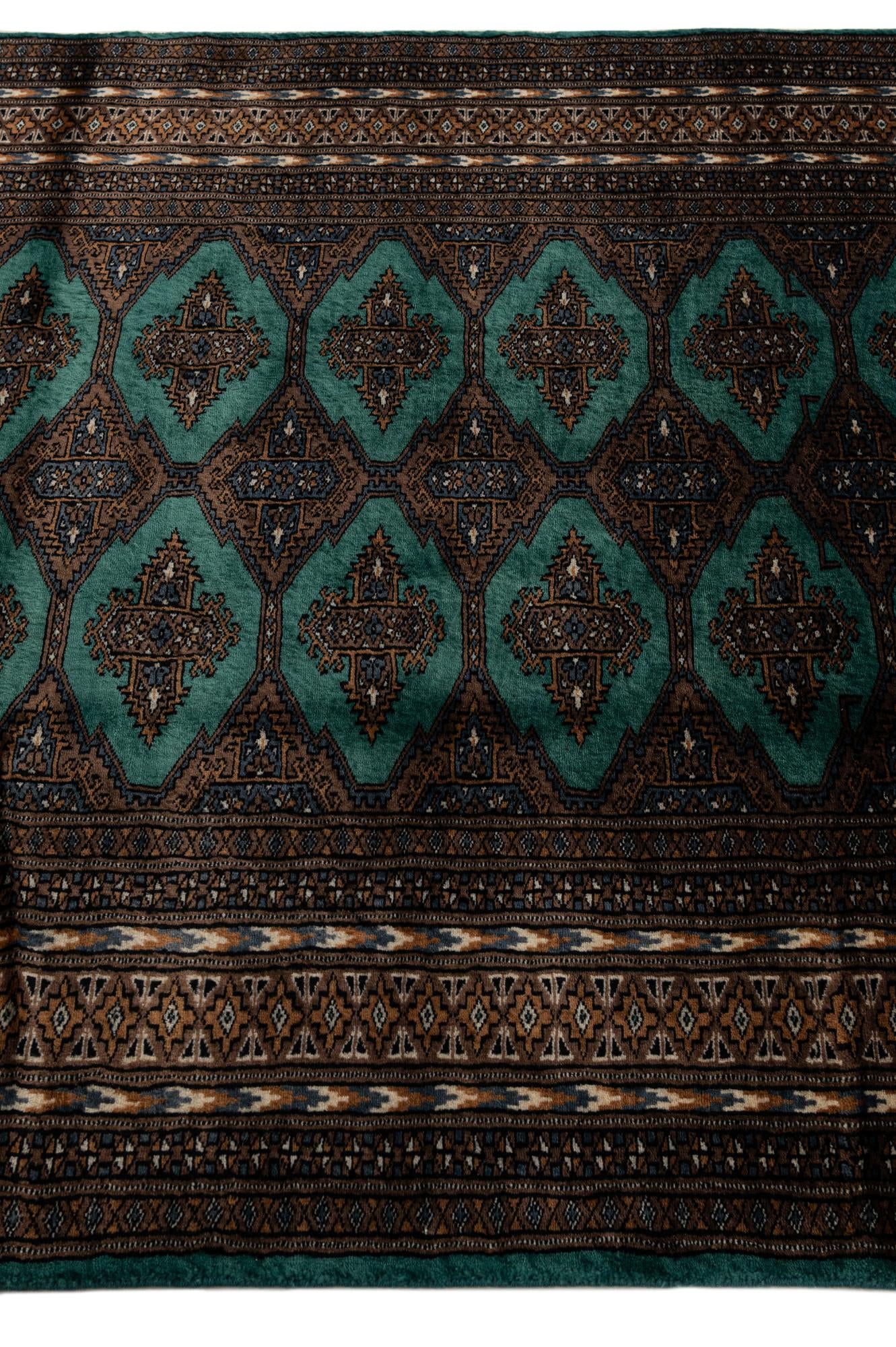 4' x 5' 10 Hand Knotted Bokhara Oriental Wool Rug