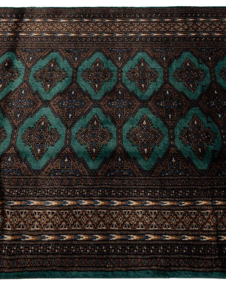 Detail image of 4' x 5' 10 Hand Knotted Bokhara Oriental Wool Rug