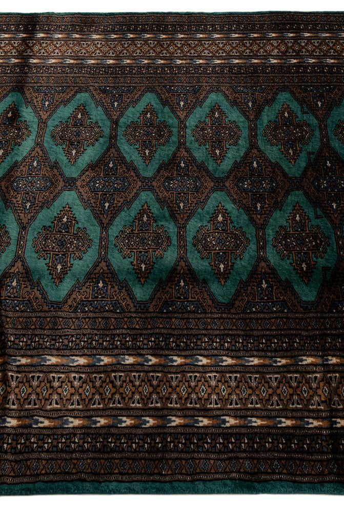 4' x 5' 10 Hand Knotted Bokhara Oriental Wool Rug