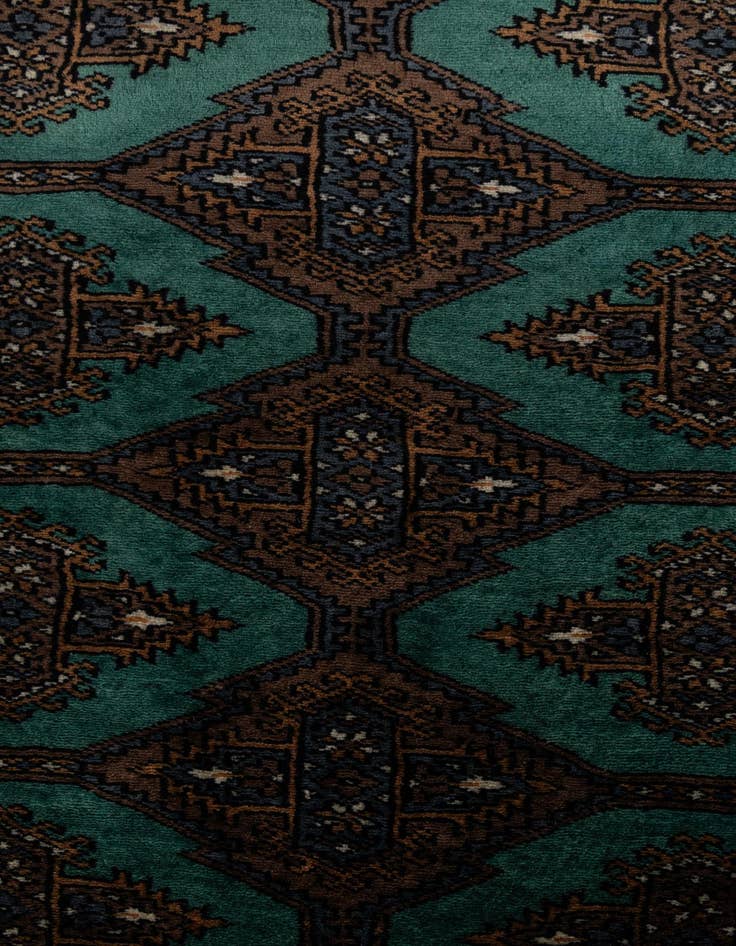 Detail image of 4' x 5' 10  Hand Knotted Bokhara Oriental Wool Rug