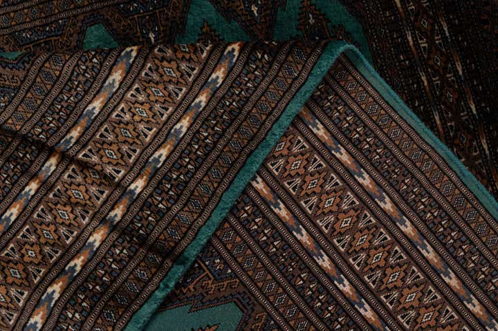 4' x 5' 10 Hand Knotted Bokhara Oriental Wool Rug