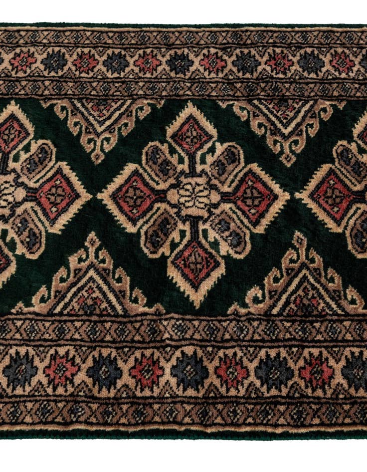 Detail image of 1' 11 x 3' 2  Hand Knotted Bokhara Oriental Wool Rug