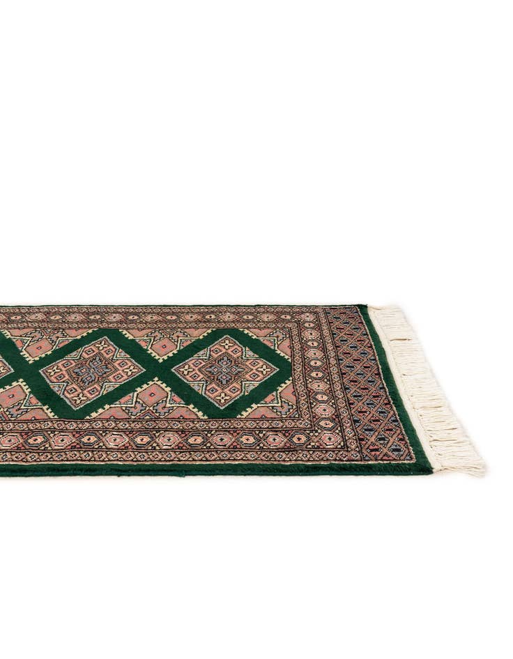 Detail image of 2' 1 x 3' 2  Hand Knotted Bokhara Oriental Wool Rug