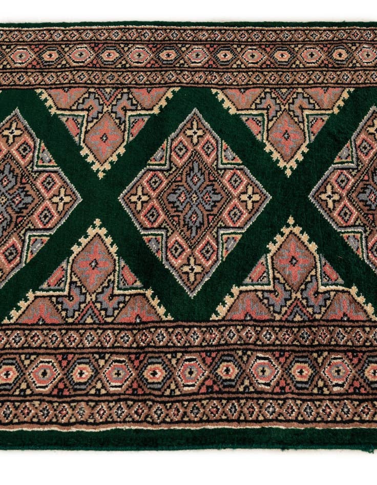 Detail image of 2' 1 x 3' 2 Hand Knotted Bokhara Oriental Wool Rug