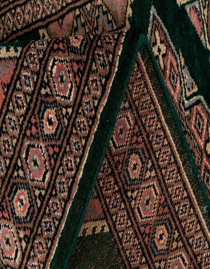 Detail image of 2' 1 x 3' 2  Hand Knotted Bokhara Oriental Wool Rug