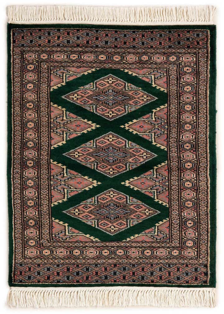 2' 1 x 3' 2 Hand Knotted Bokhara Oriental Wool Rug