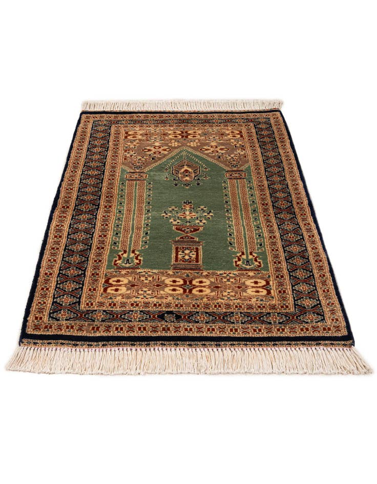 Detail image of 2' 9 x 4' 4 Hand Knotted Bokhara Oriental Wool Rug
