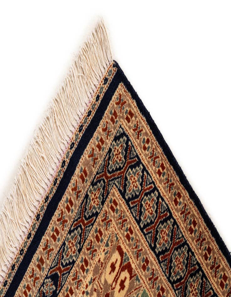 Detail image of 2' 9 x 4' 4  Hand Knotted Bokhara Oriental Wool Rug