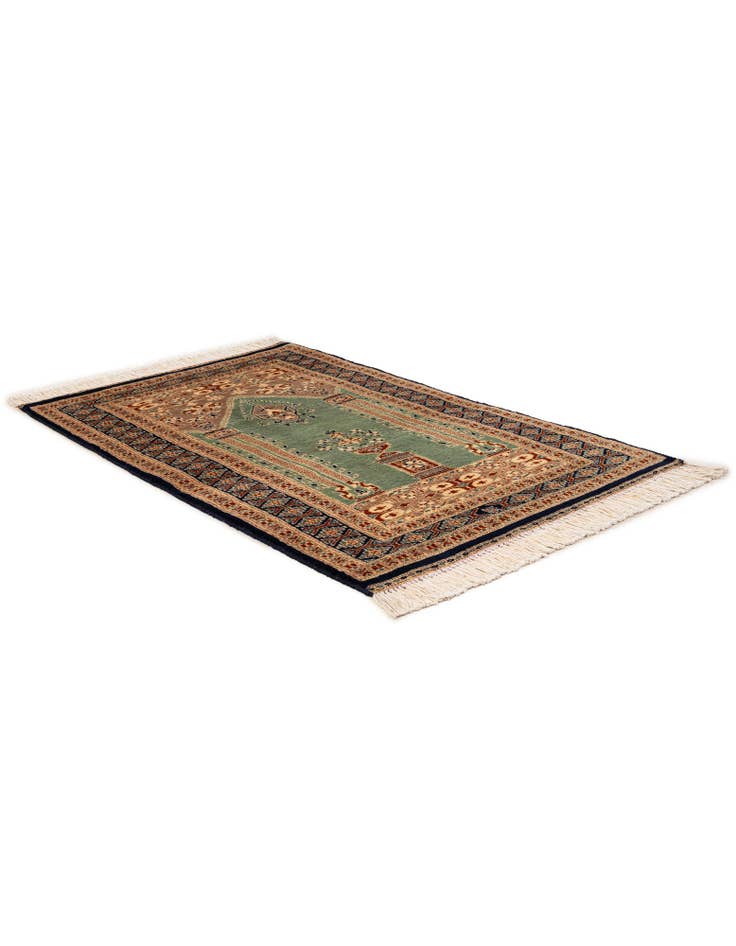 Detail image of 2' 9 x 4' 4 Hand Knotted Bokhara Oriental Wool Rug