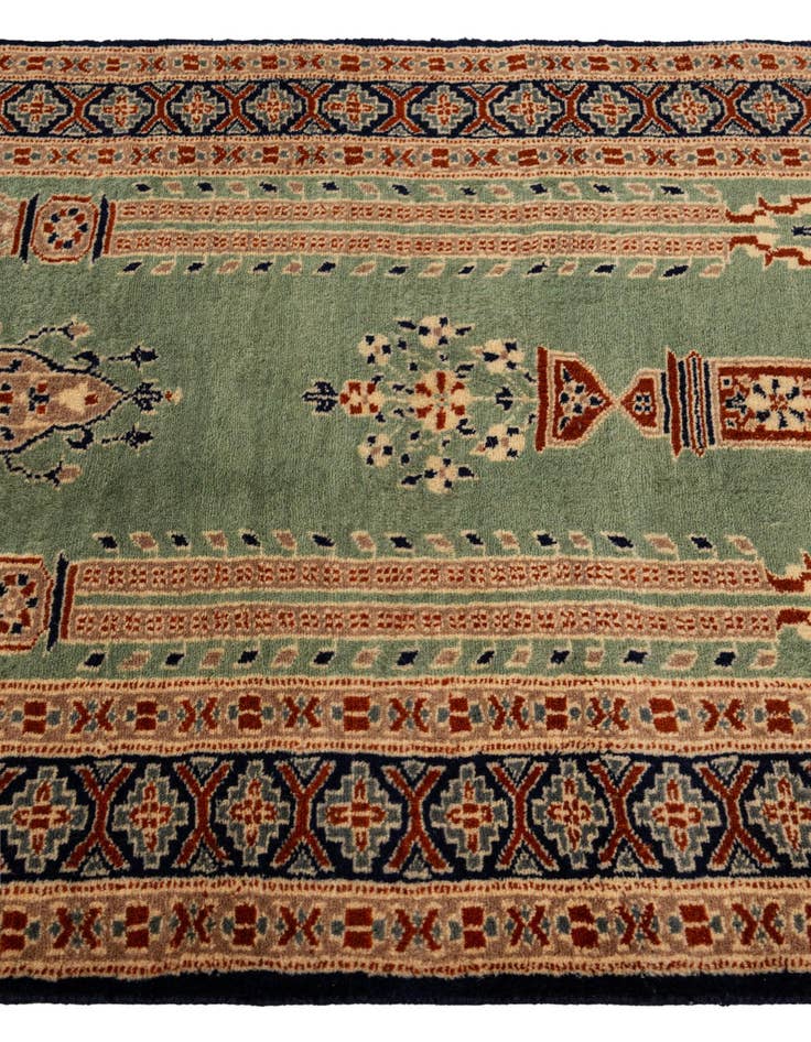 Detail image of 2' 9 x 4' 4 Hand Knotted Bokhara Oriental Wool Rug