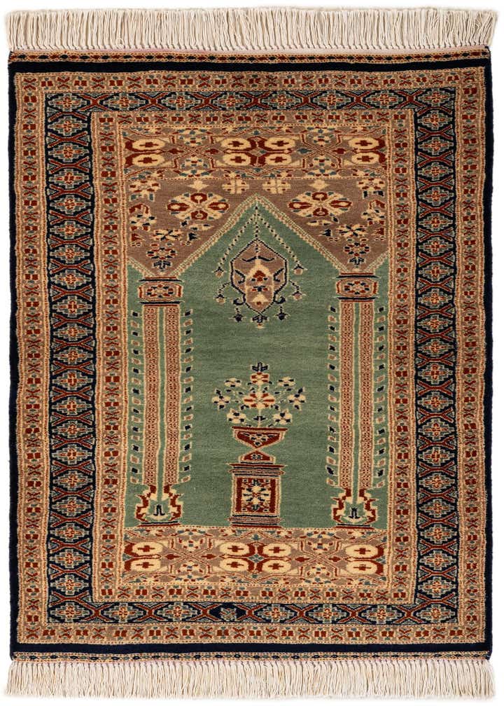 2' 9 x 4' 4 Hand Knotted Bokhara Oriental Wool Rug