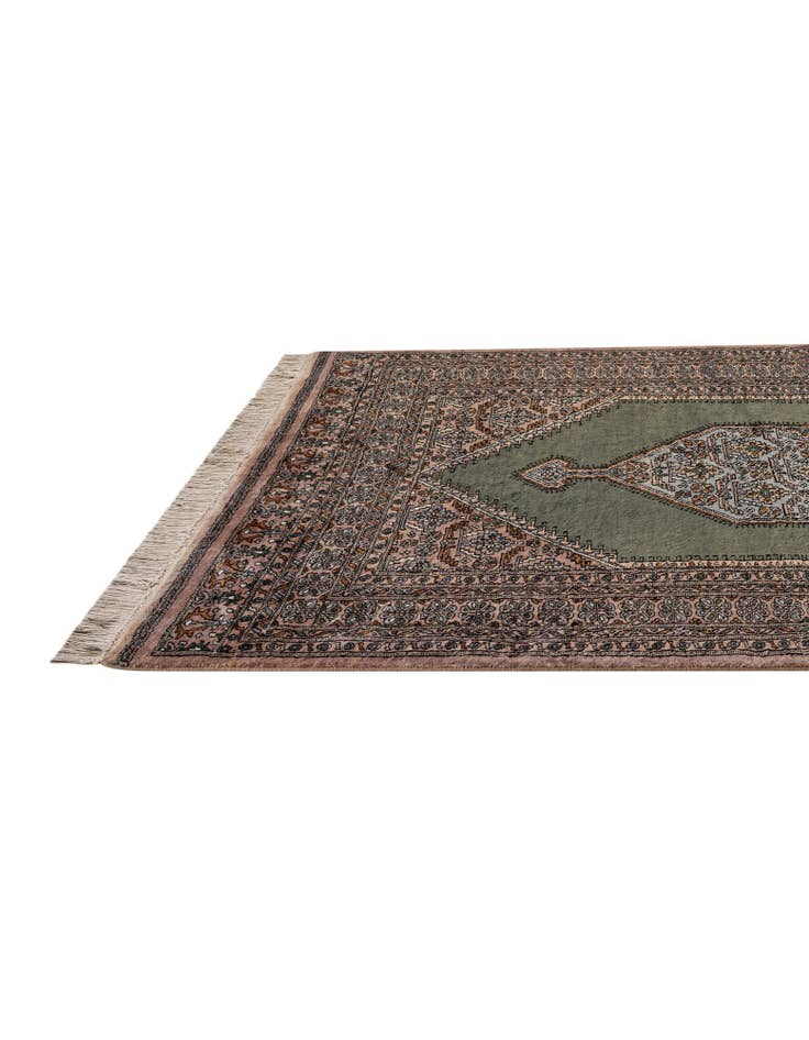 Detail image of 4' 1 x 6' 8 Hand Knotted Bokhara Oriental Wool Rug