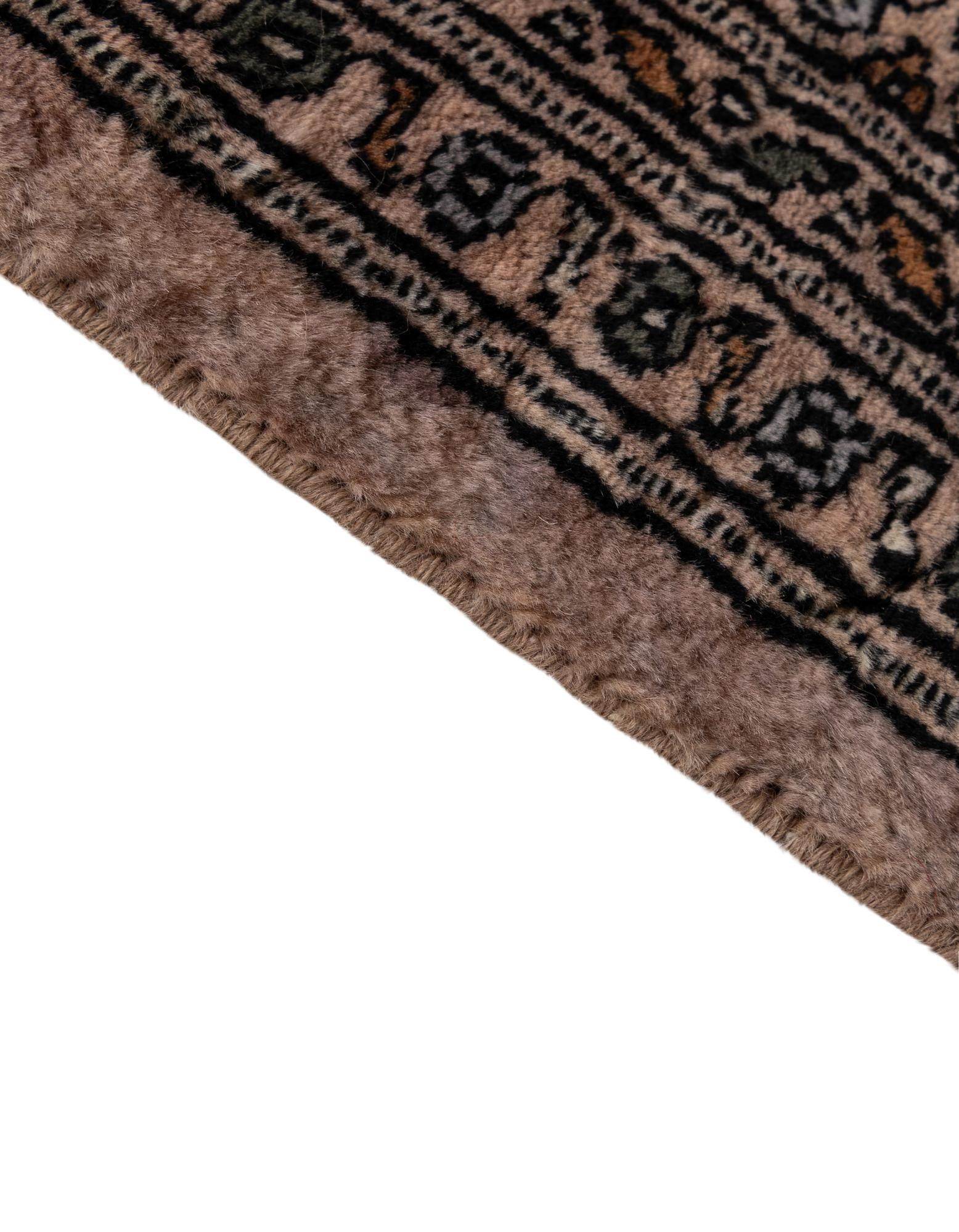 4' 1 x 6' 8 Hand Knotted Bokhara Oriental Wool Rug